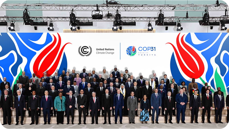 COP31 Antalya zirvesinde dünya liderlerinin aile fotoğrafı