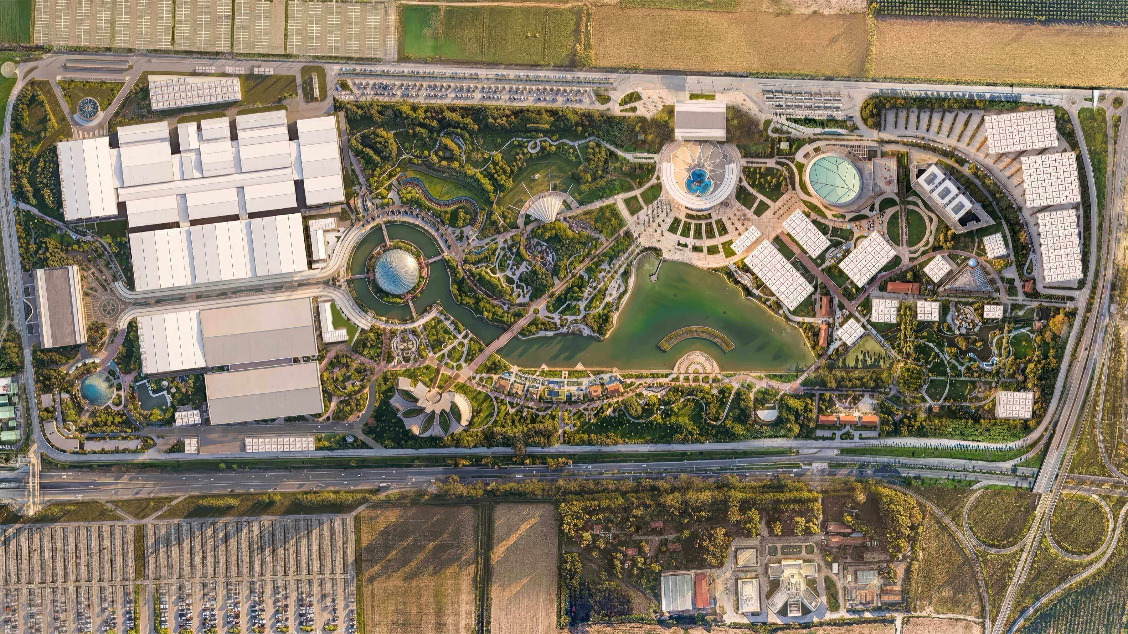 Aerial photograph of the COP31 venue