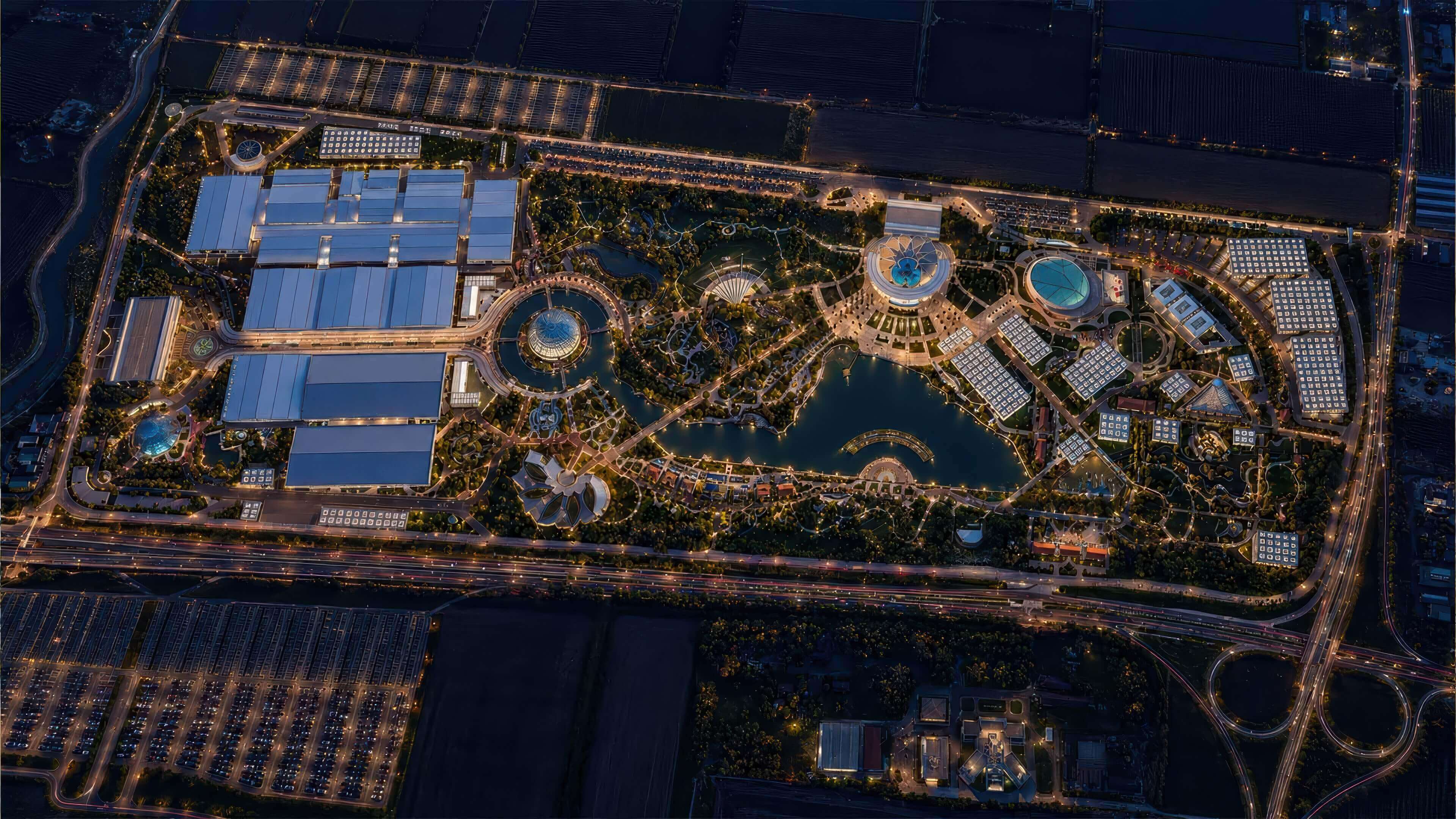 Aerial photograph of the COP31 venue