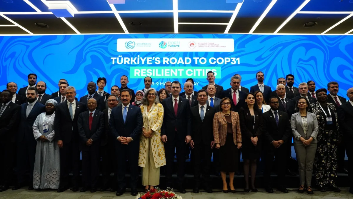 International delegations and mayors at the high-level opening of Türkiye's Road to COP31: Resilient Cities Programme in Hatay